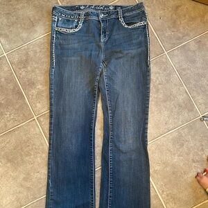 L.A. Idol Blue Jeans with Silver Accents